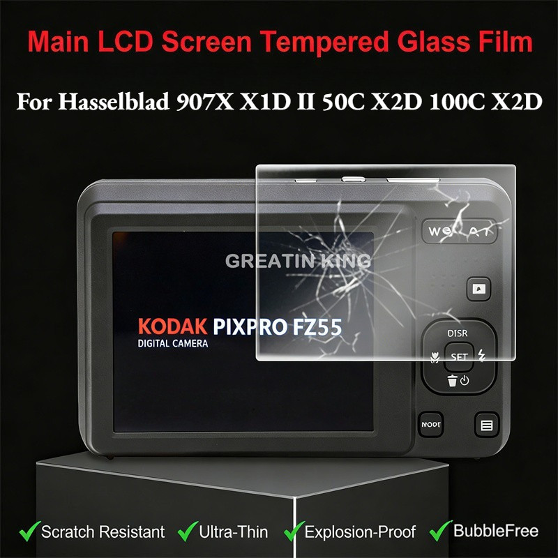 1-3PCS 9H HD กระจกนิรภัยสําหรับ Hasselblad 907X X1D II 50C X2D 100C X2D II 100C X1D2 X2D X2D X2 กล้อ