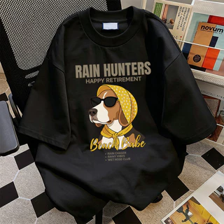 COD (จัดส่งภายใน 24 ชั่วโมง) BOOM เสื้อยืดโอเวอร์ไซซ์ผู้หญิง ผ้านุ่มหนา Beagle แฟชั่นสไตล์เกาหลี