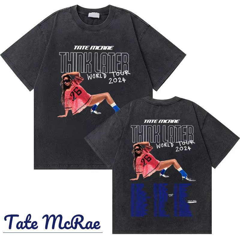 COD🧅 ✨พร้อมส่ง✨ใหม่ เสื้อ " ❤Tate McRae "  | Tate McRae ผ้าCotton 100% T-Shirt ใส่ได้ ทั้ง ชาย ใส่สบ