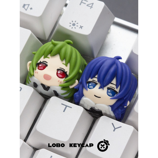 [รูปแบบใหม่] ปุ่มกดเฉพาะต้นฉบับการกลับชาติมาเกิดงาน!Alice Luoqi Heek Lufi Keycap คีย์บอร์ดเครื่องกล 