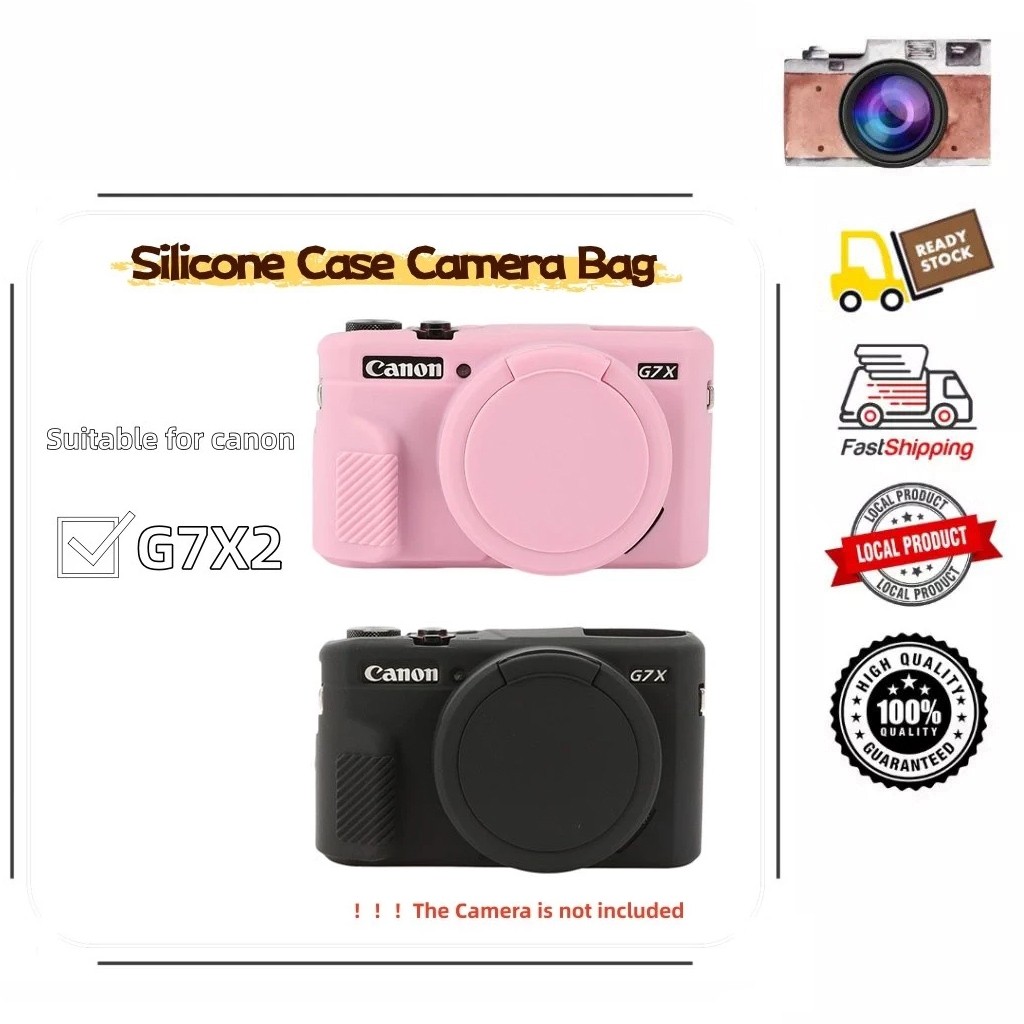 สําหรับ Canon Powershot G7XII, G7X II, G7X Mark 2, G7X Mark III, G7XIII, G7X3, และ G7X2, เคสซิลิโคนอ