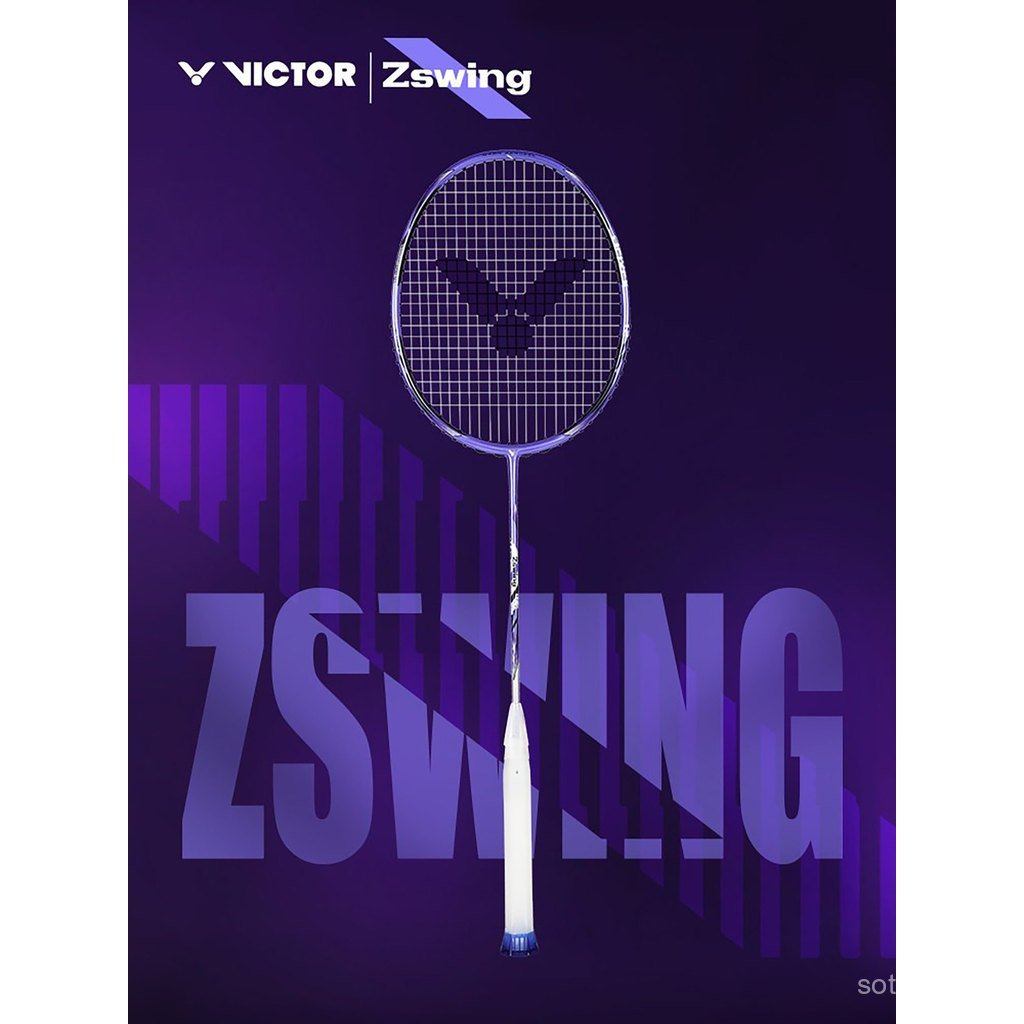 Wickdo VICTOR Victory DX-12ZSW ไม้แบดมินตันโลหะผสมคาร์บอนไฟเบอร์การควบคุมสมดุล Zheng Thinking Single
