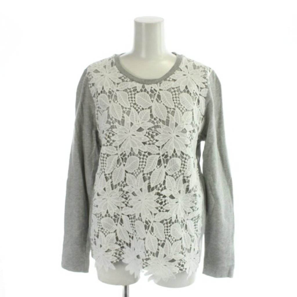 UNITED ARROWS green label relaxing Tshirt gray Lace Rose Direct from Japan Secondhand