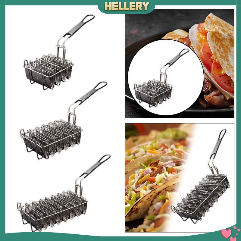 [HelleryTH] Taco Basket Taco Rack Fryer Taco Shell Fryer สําหรับร้านอาหาร Home Kitchen
