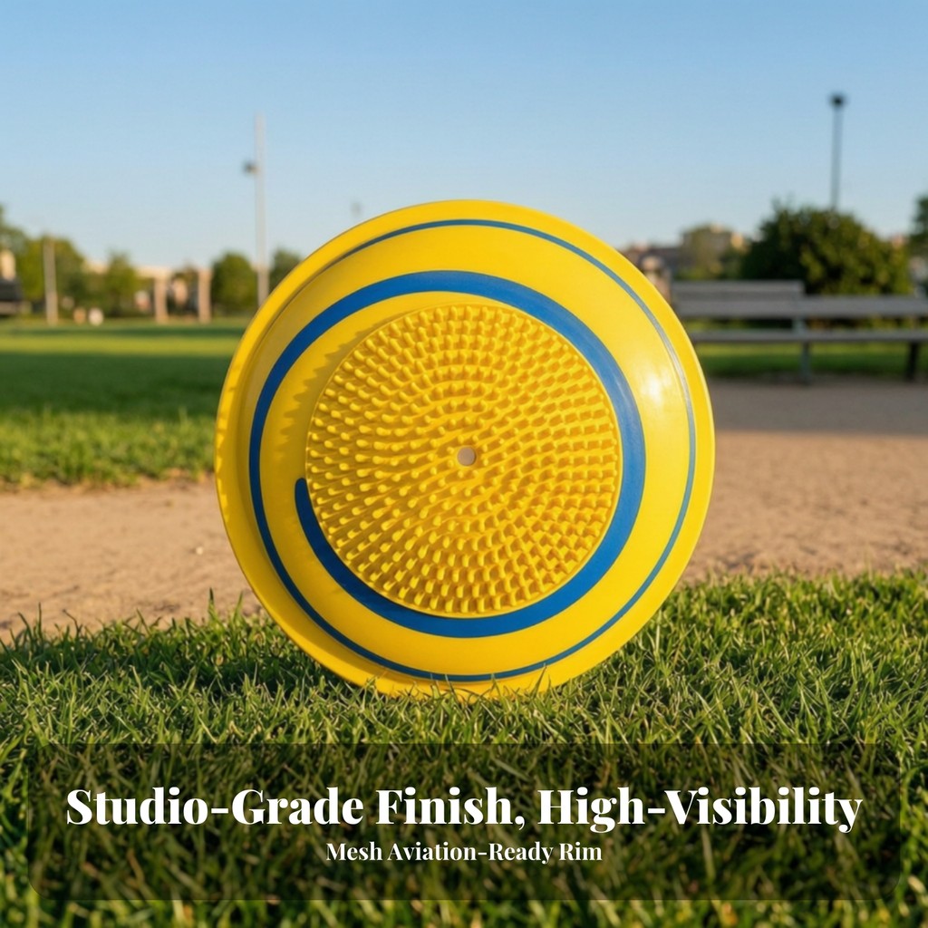 Flying Disc ของเล่นสุนัข Long-Lasting Flying Disc Fretch ของเล่นปลอดภัยอ่อนโยนสําหรับสุนัขที่ใช้งานอ