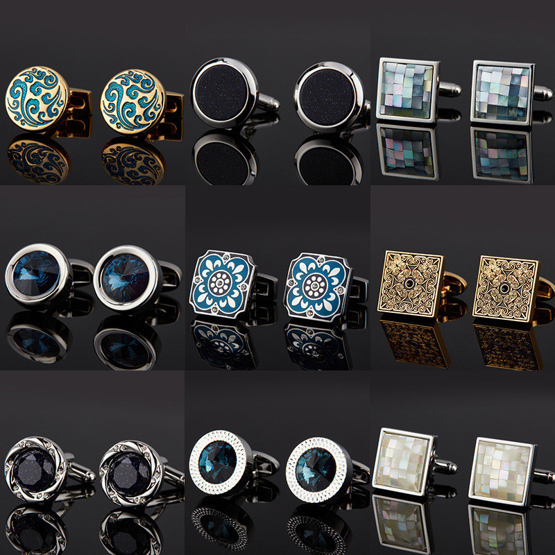 ปุ่มเสื้อเชิ้ต Cufflink Cuff Nail Mens Cuff French Shirt Cuff Nail Unisex