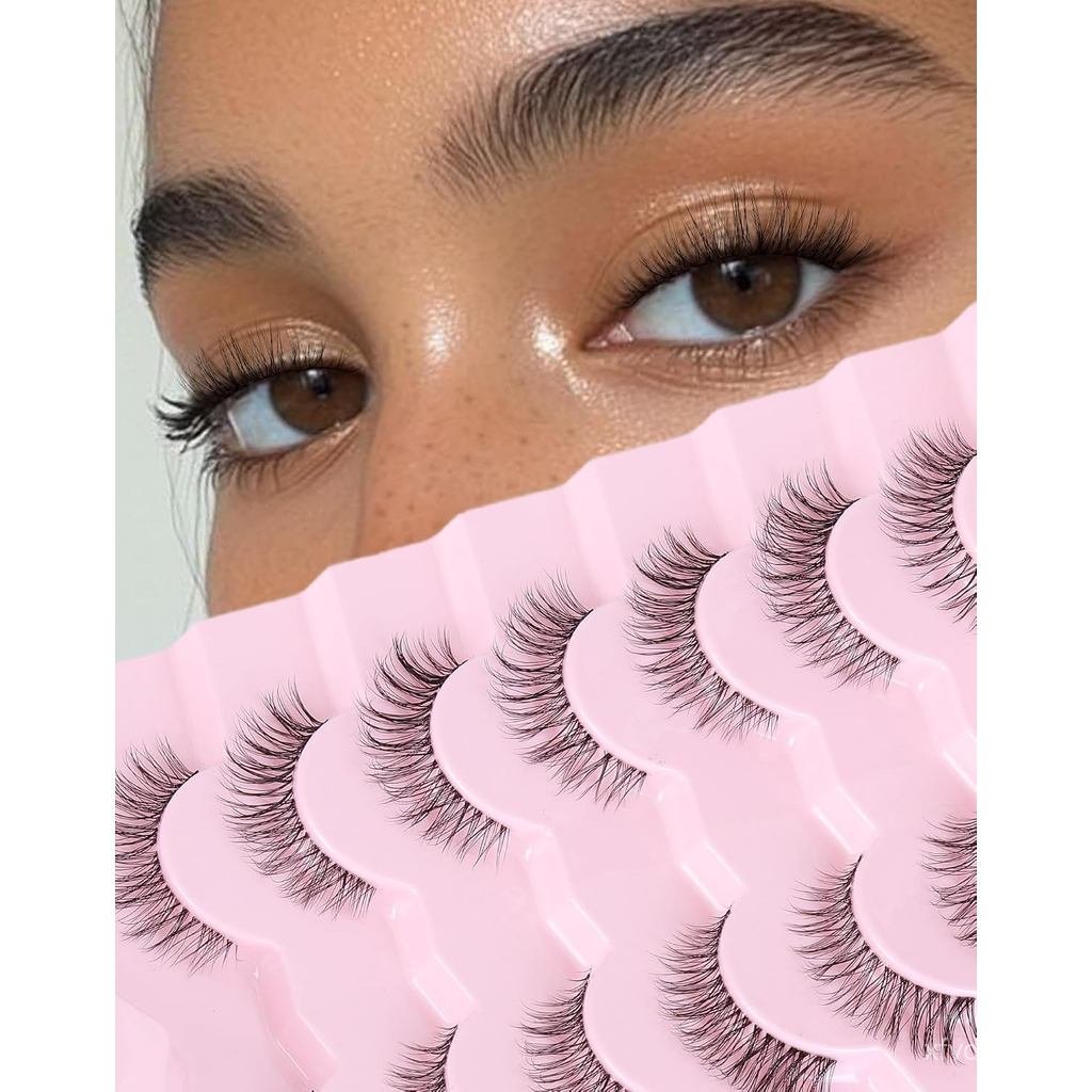 Half Lashes Eye Lashes Wispy End ขนตาปลอมมุม Lashes Eye Lashes 3/4 Lashes Hlaf ขนตา HF03