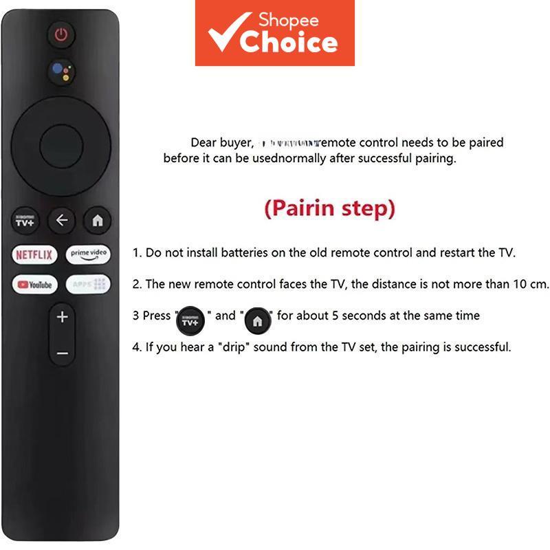 รีโมทคอนโทรลเสียง XMRM-M3 ทดแทนสําหรับ Xiaomi TV Box S รุ่นที่ 2 MDZ-28-AA รองรับบลูทูธและสัญญาณวิทย