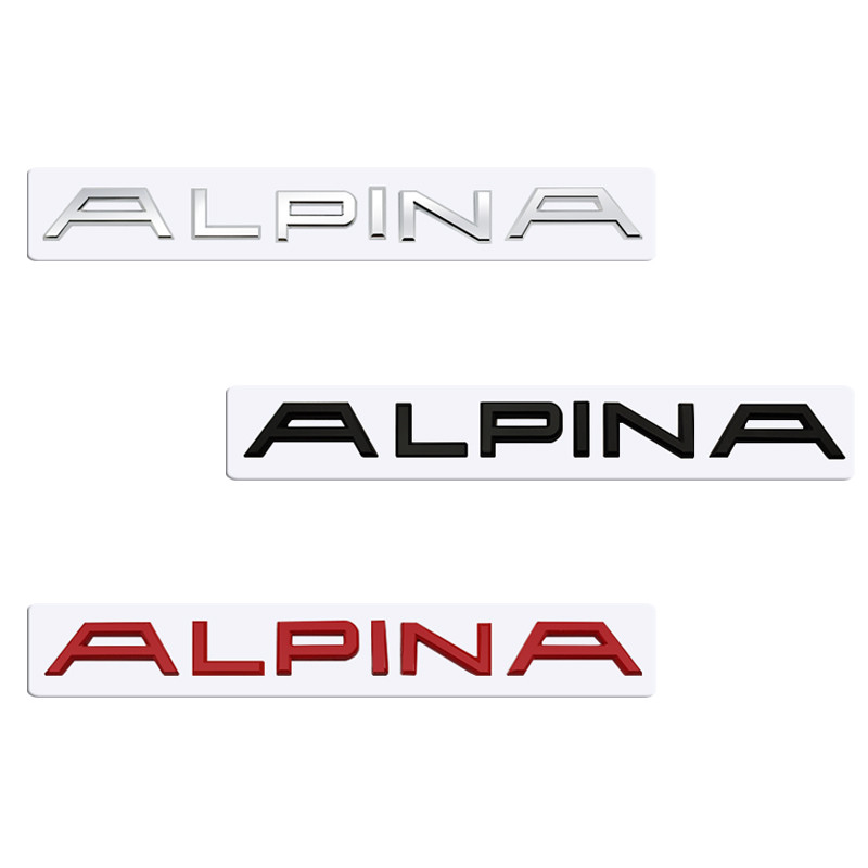 โลหะ 3D Badge โลโก้รถด้านหลังสติกเกอร์สัญลักษณ์สําหรับ BMW ALPINA M E34 E36 E60 E90 E46 E39 E70 F20 