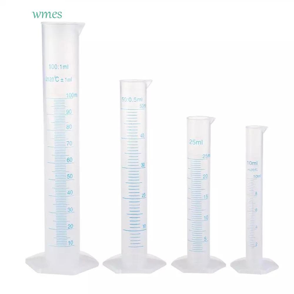 WMES1ZA กระบอกวัด Liquid การวัดเครื่องมือห้องครัวทําอาหารโปร่งใส Lab อุปกรณ์ 10/25/50/100/250/500 ml