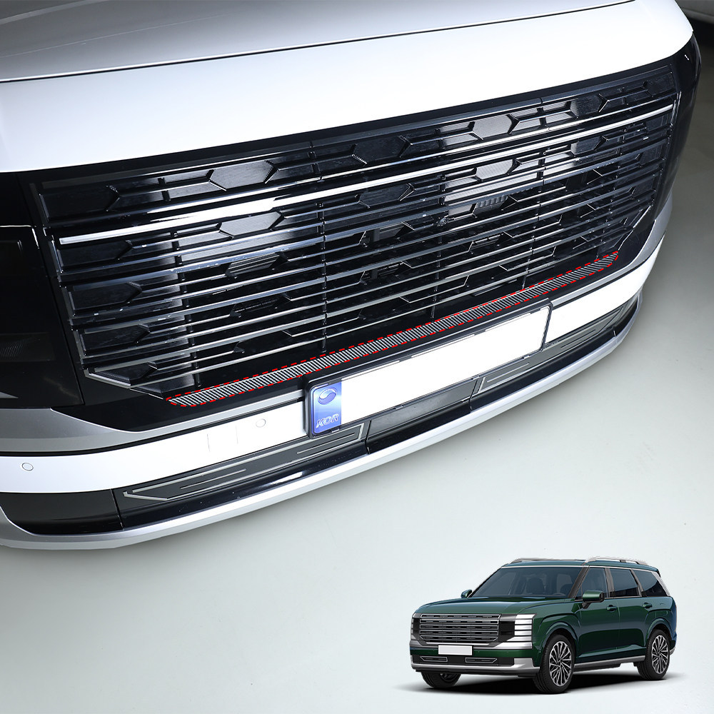 คุณภาพสูง-เหมาะสําหรับ 2026 Hyundai Palisade LX3 ตาข่ายด้านหน้า Trim สีดําตกแต่งการปรับเปลี่ยนภายนอก