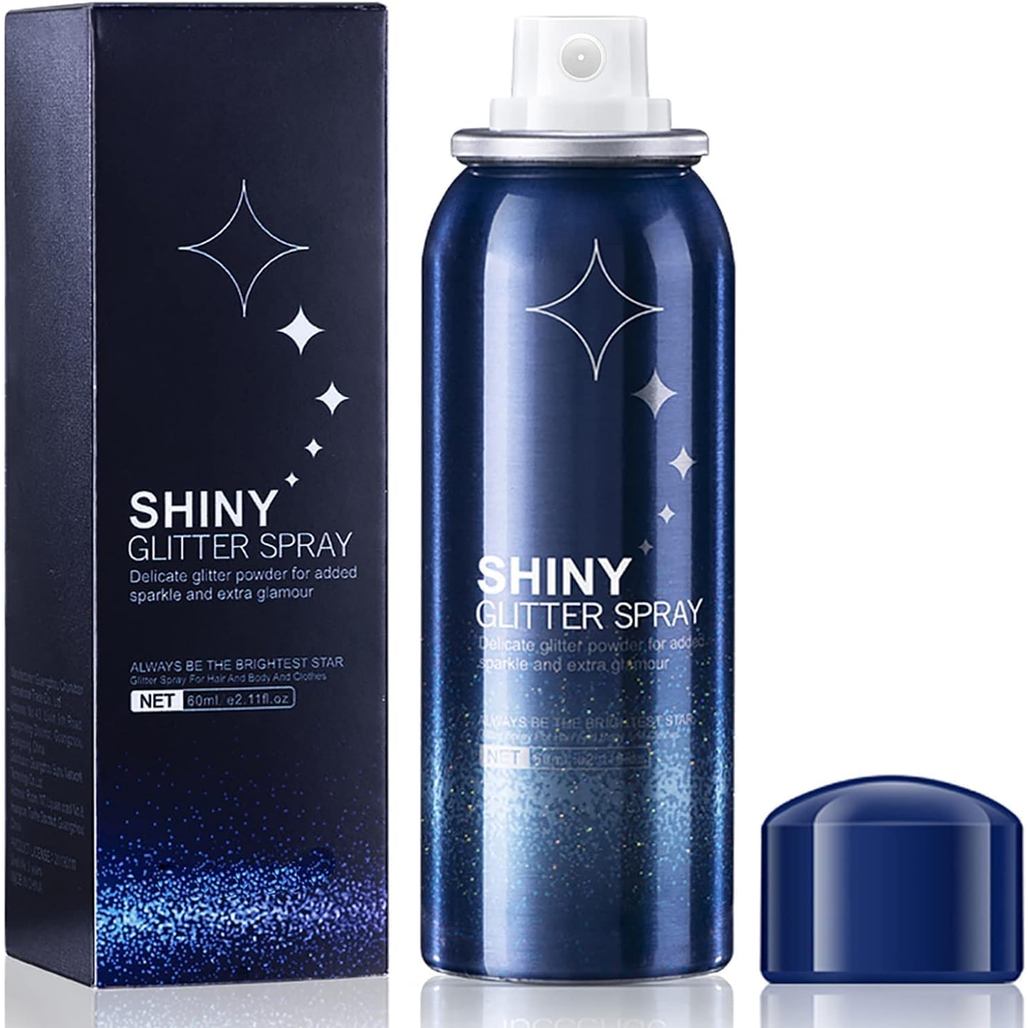 Body Glitter Spray,Perfect Music Festival Rave Stage Sparkly Shiny Glitter Spray สําหรับผมและร่างกาย
