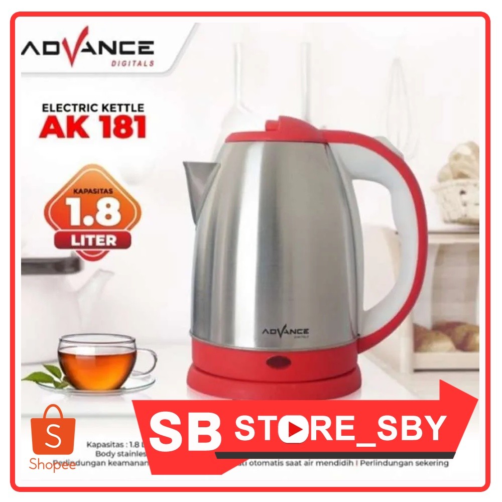 ADVANCE ELECTRIC KETTLE AK 181 / ELECTRIC KETTLE ขนาด 1.8 ลิตร AK-181