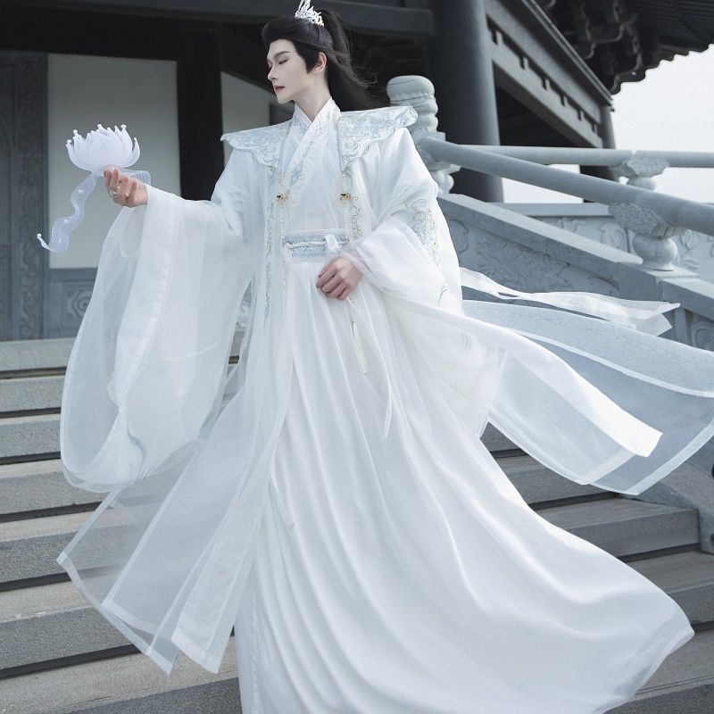 Shuyu [Dragon Phoenix Pei] Original Hanfu Style Cloud Shoulder Wei Jin Style Elegant Cool Sa Black W