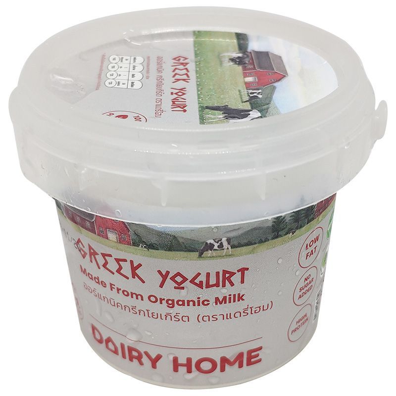 แดรี่โฮมกรีกโยเกิร์ต 140กรัม Dairy Home Greek Yogurt 140g. [หมายเลขบาร์โค้ด 8858709100246 ]