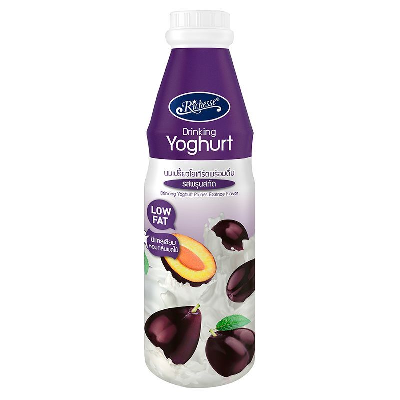 ริชเชสโยเกิตนมเปรี้ยวพร้อมดื่มรสลูกพรุนสกัด 800มล. Richesse DKY Prune 800ml [หมายเลขบาร์โค้ด 8852512104101]