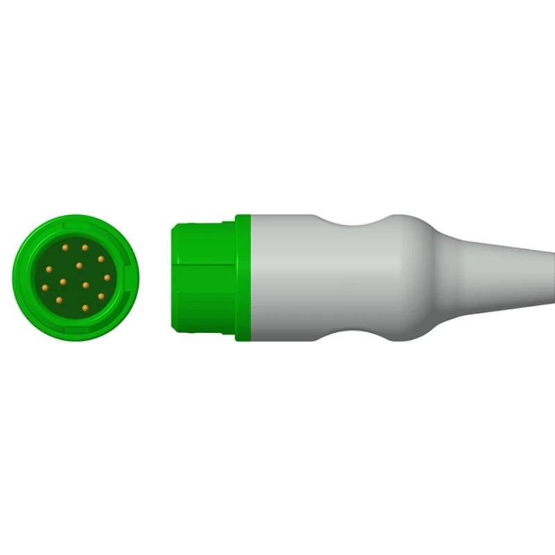 【QJ】สายเคเบิล ECG แบบ 12 พิน ยี่ห้อ Mindray Datascope 3/5 สาย ปลายแบบ Snap รุ่น EA6251B/ EA6231B ใช้