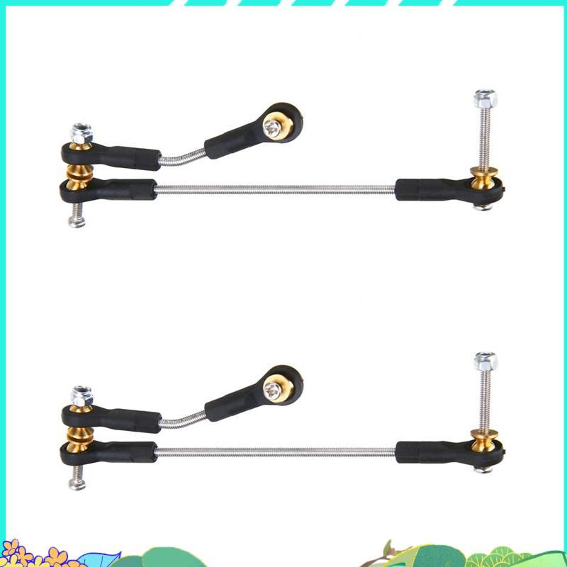 2 ชุดพวงมาลัย Link Servo Link Rod พวงมาลัยสําหรับ C14 C24 C34 B1 B14 B24 B16 B36 1/16 RC รถอะไหล่