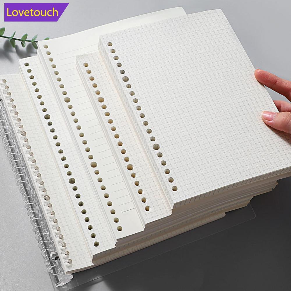 LOVETOUCH A6/A5 หลวมโน้ตบุ๊ค Refill Spiral Binder หน้าด้านในตาราง Blank Line Diary Agenda Planner เค
