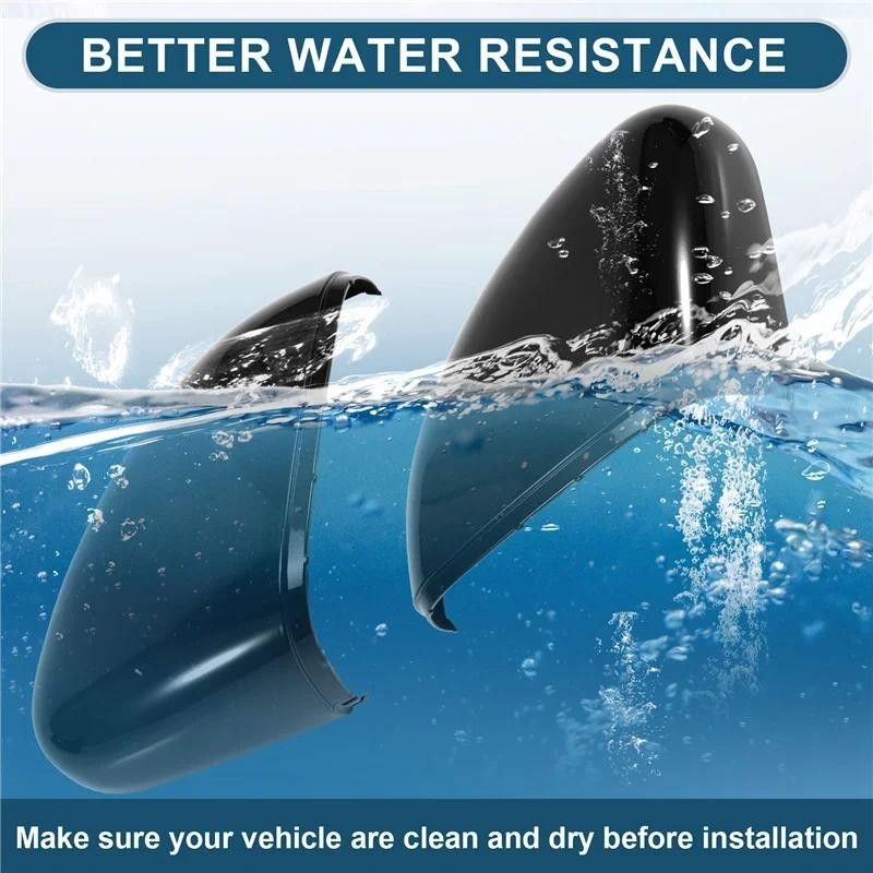 ฝาครอบกระจกมองหลังรถยนต์กระจกประตูสําหรับ Ford Fiesta 2018-2024 ฝาครอบกระจกมองหลังด้านข้าง