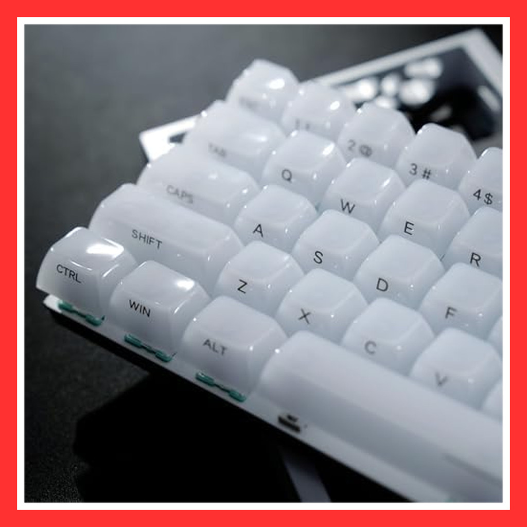 Womier Keyboard Keycaps Jelly, Ceramic Keycap Style, Light-Permeable Keycaps [Direct from japan]