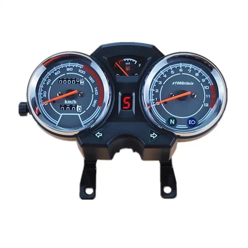 รถจักรยานยนต์ Speedometer Cafe Racer Tachometer มาตรวัดน้ํามันเชื้อเพลิง 12V เครื่องมือ LED สําหรับ 