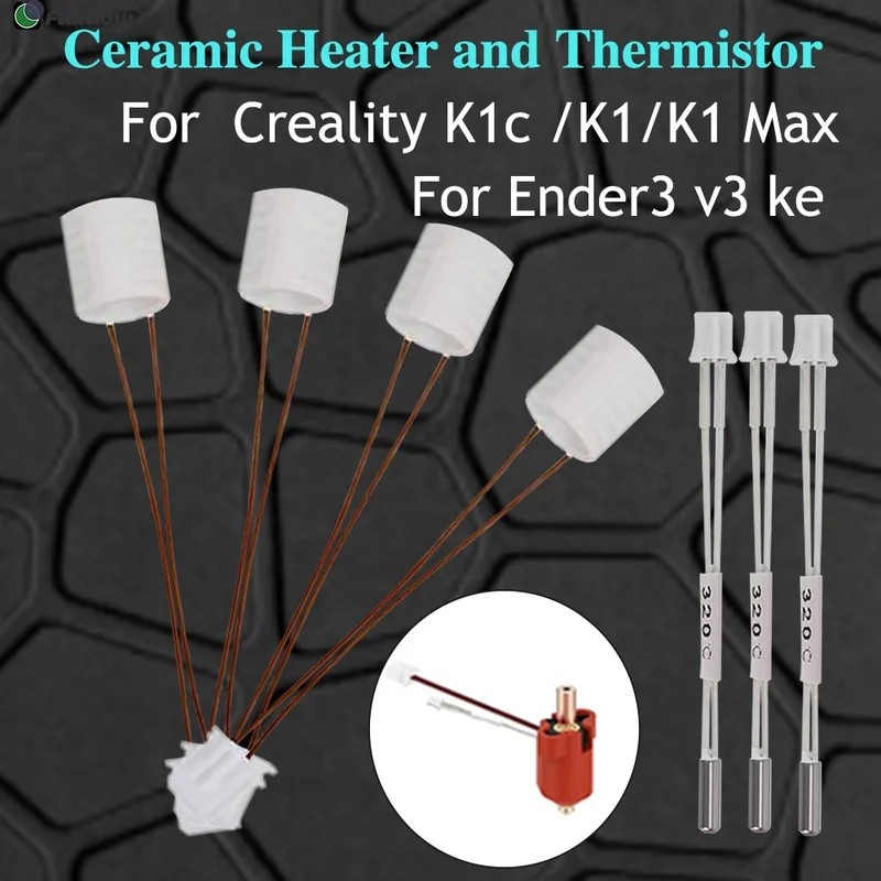 สําหรับ Ender 3 V3 KE เซรามิคเครื่องทําความร้อนสําหรับ Creality K1c /K1 /K1 Max Hotend Thermistor ตล