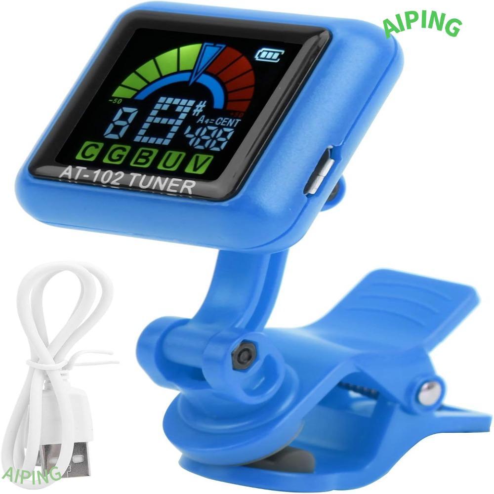 NG1ZX Clip On Tuner, ABS Clip On Design Chromatic Tuner, Precision Chromatic Tuning Blue Guitar Tune