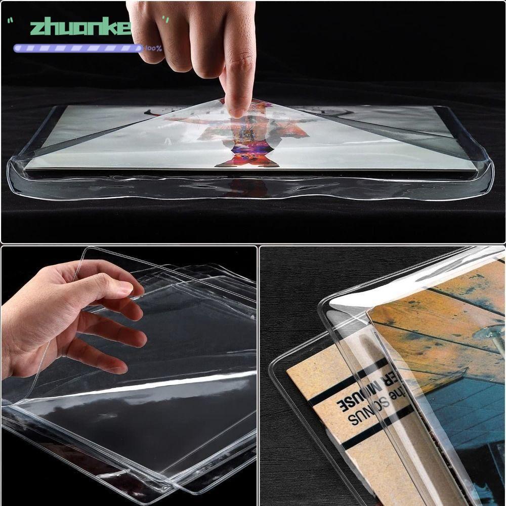 ZHUANPH Vinyl Records Sleeve, หนา 7/10/12 นิ้ว LP Record Cover, ที่มีประโยชน์ Resealable Vinyl Outer