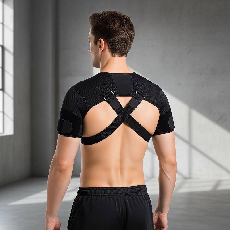 [maybeauty] รั้งไหล่คู่ปรับ Neoprenepression Cross Strap สําหรับ Rotator Cuff การบาดเจ็บกีฬาออกกําลั
