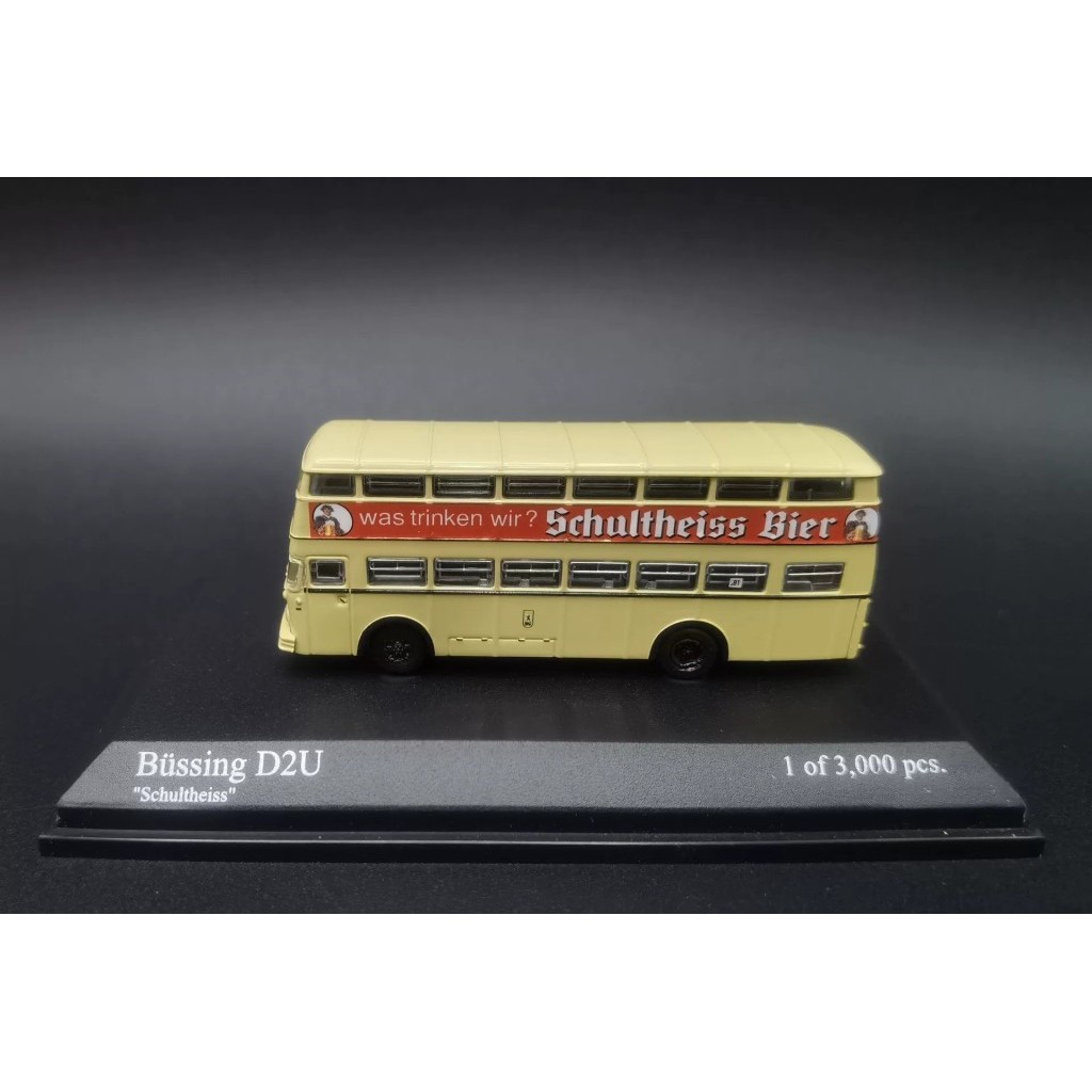 [สต๊อกพร้อม] Minichamps 1: 160 Bussing D2U, Mini Cut Bus Bus Double-Decker Bus.Theme หายาก ฝีมือดี บ