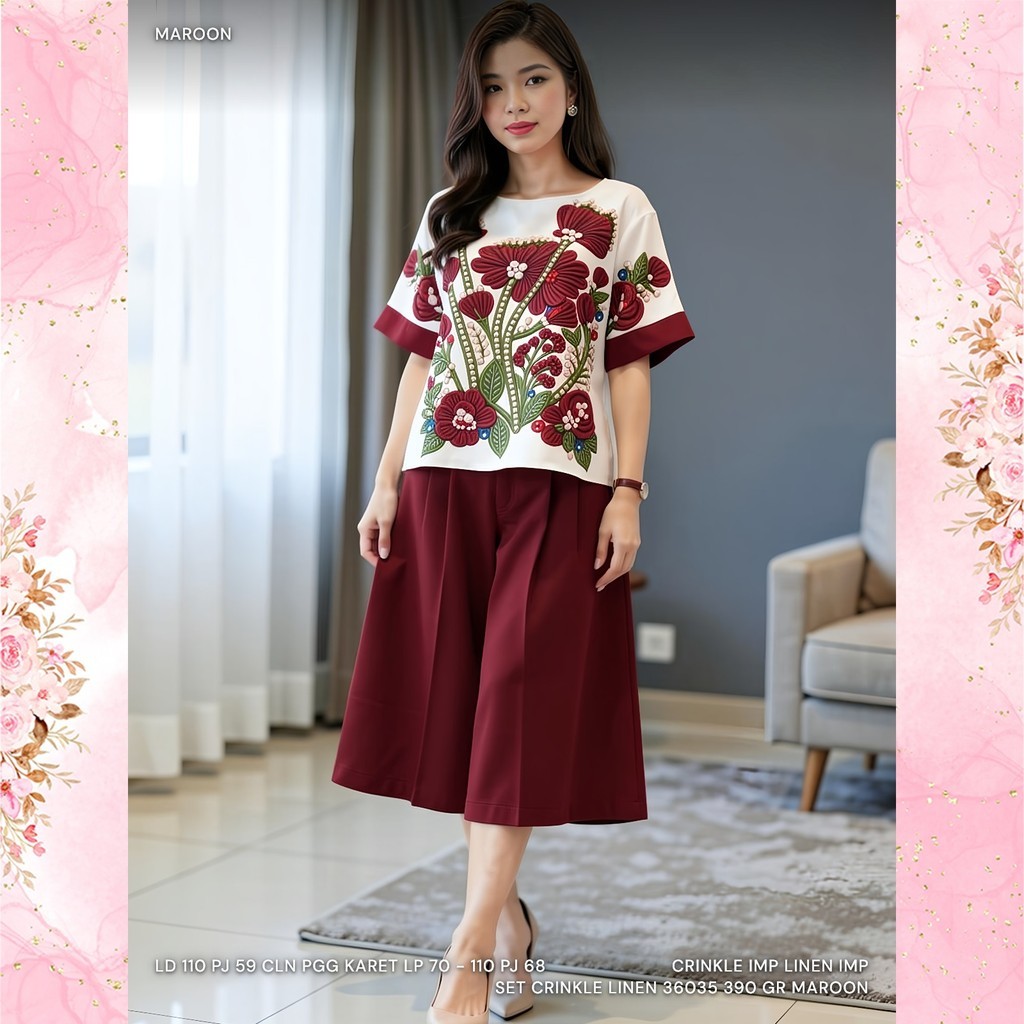 CRINKLE LINEN SET 36035 390 GR