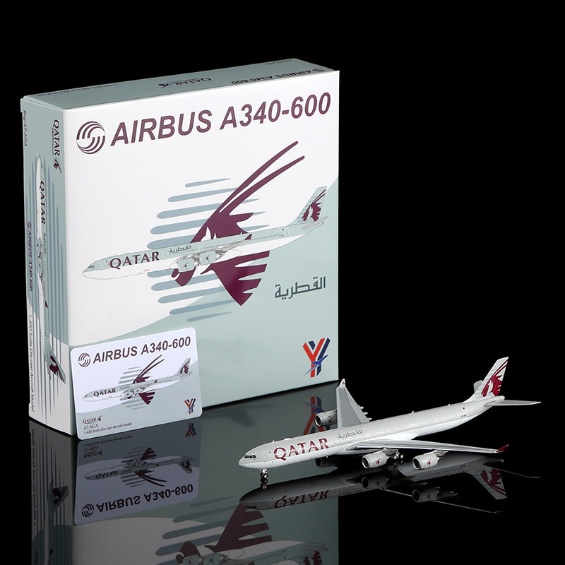 YY Wings 1/400 Katar Air A340-600 เครื่องบินโลหะ รุ่น A7-AGA