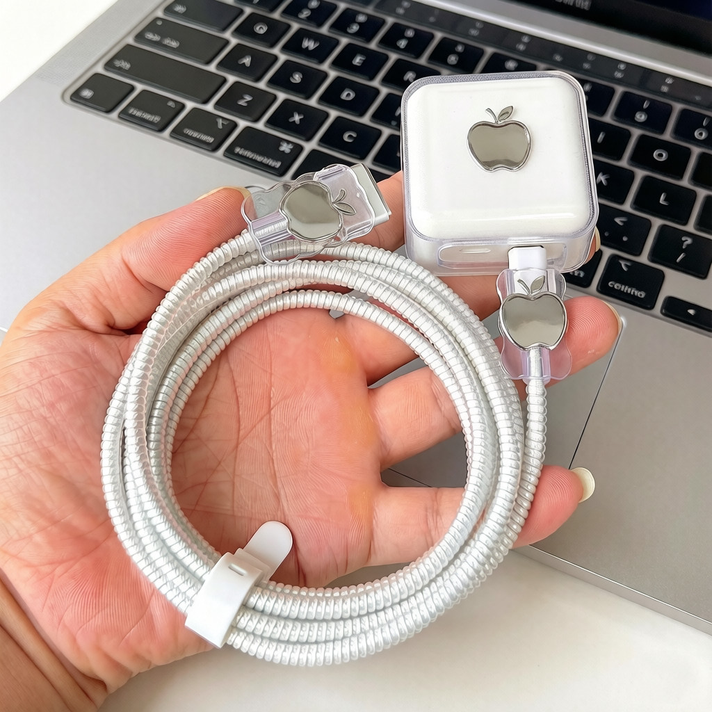 เหมาะสําหรับ Apple MacBook Air M5 M4 35W 40W Charger Case 70W Data Cable Protective Case Winding Rop