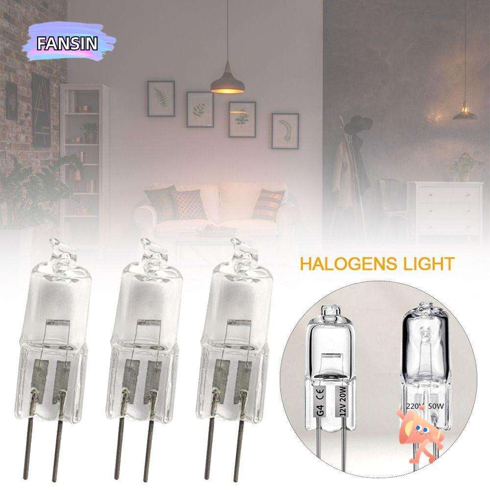 FANSIN 5 ชิ้น G4 G5.3 G9 หลอดฮาโลเจน, 12V/220V 10W 20W 35W 40W ไฟฮาโลเจน, 2023 จําลองไฟหรี่แสงได้