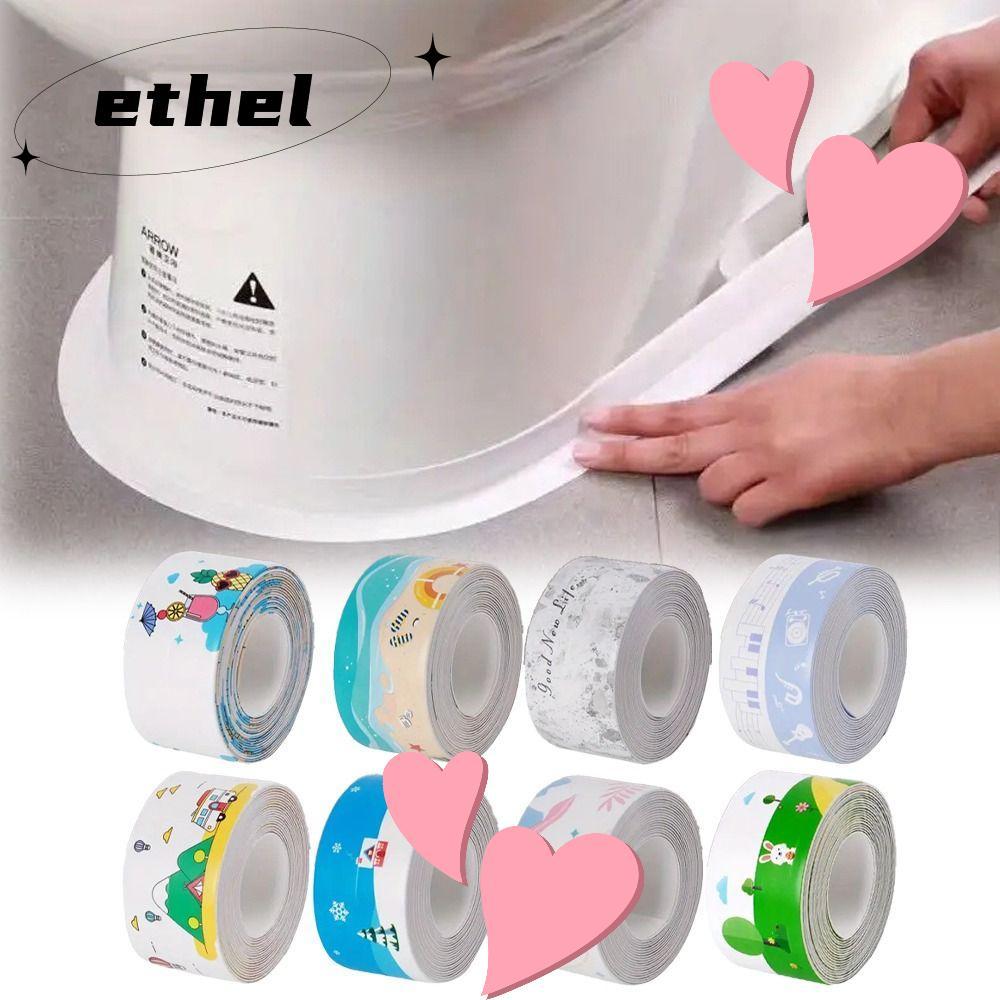 ETHEL เทปกาว, Anti-Mildew กันน้ําตะเข็บเทปกาว, Professional 3.2 M/ม้วนกาว PVC Shower Tile Sealer ใช้