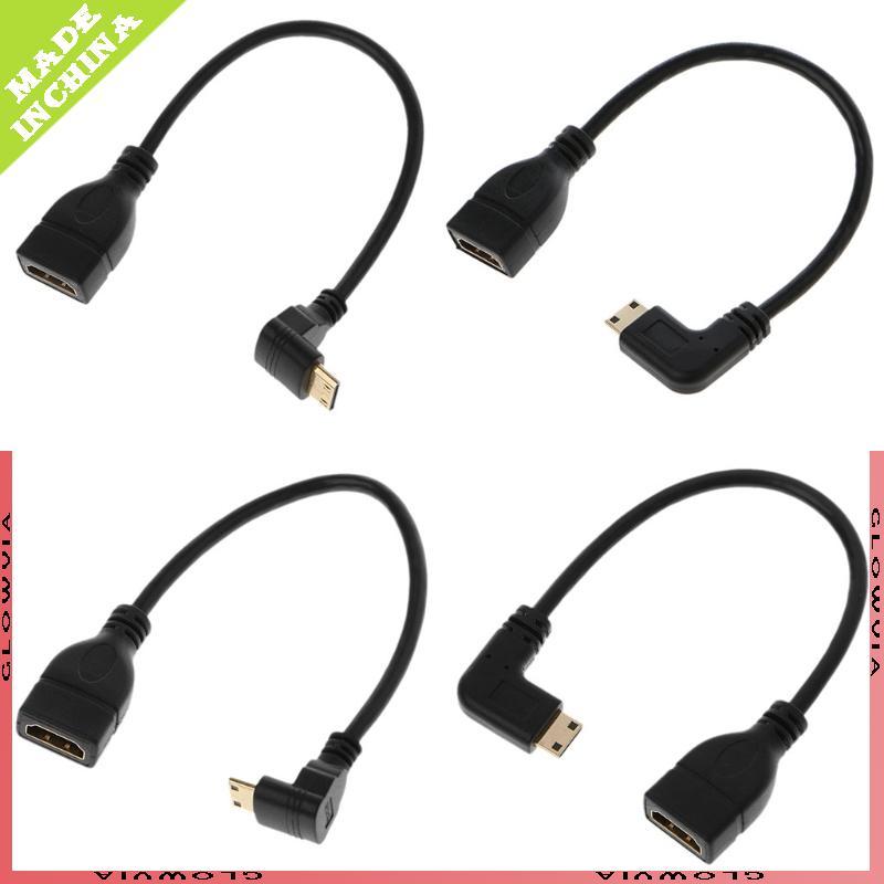 GLO 90 องศามุม Mini USB ชายกับหญิง