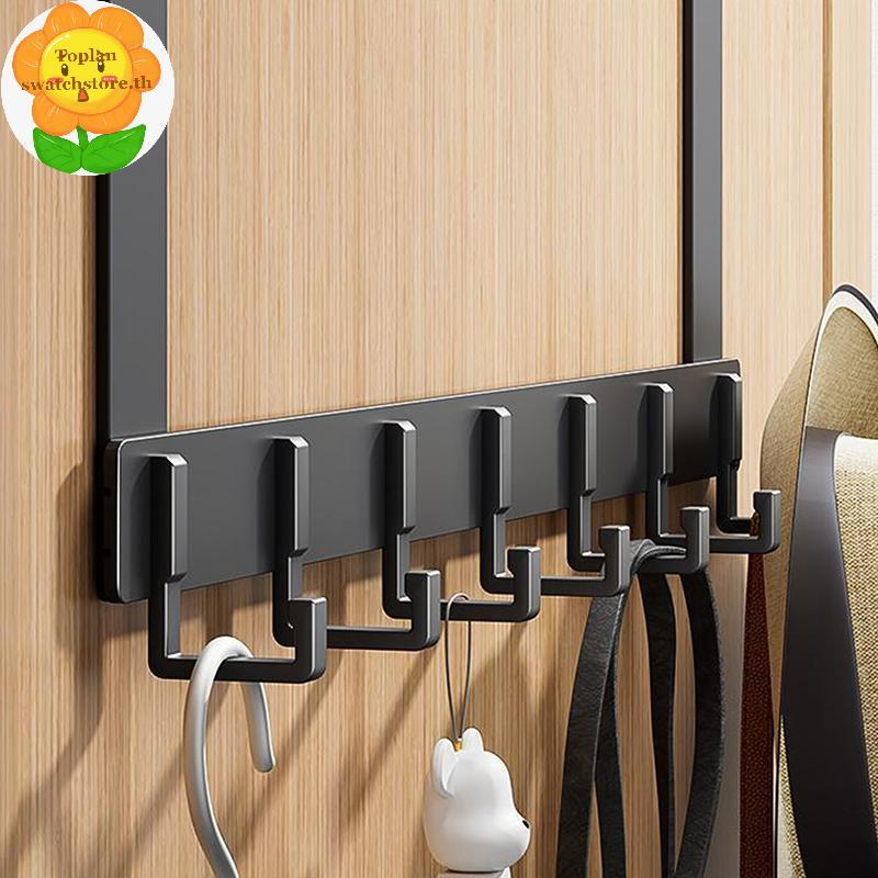 Toplan Hooks Over Door 6 Hooks Clothes Coat Hat Towel Hanger Home Bathroom Organizer Ra Holder Door 