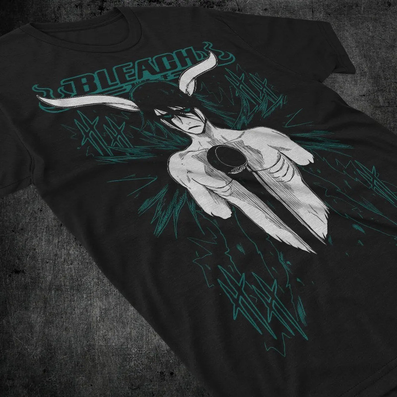 เสื้อยืด Ulquiorra Bleach Cifer Ichigo Kurosaki มังงะ