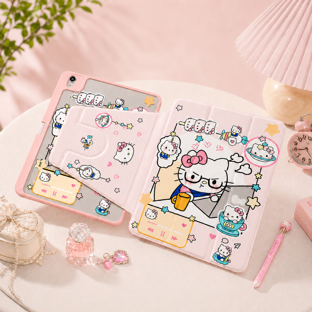 เคส iPad ดีไซน์สามทบ หมุน 360 องศา พร้อมที่ใส่ปากกา รุ่น Gen11 Gen10 Gen9/8/7 Air11 Air4/5 Air6/7/8 Pro11