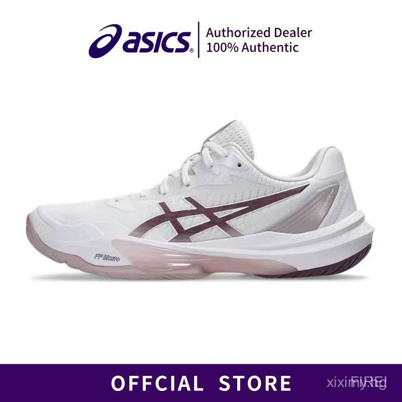 [ASICS]SKY FF3 รองเท้าวิ่งสําหรับบุรุษและสตรีตัดต่ําสีขาวสีชมพู ZO1M