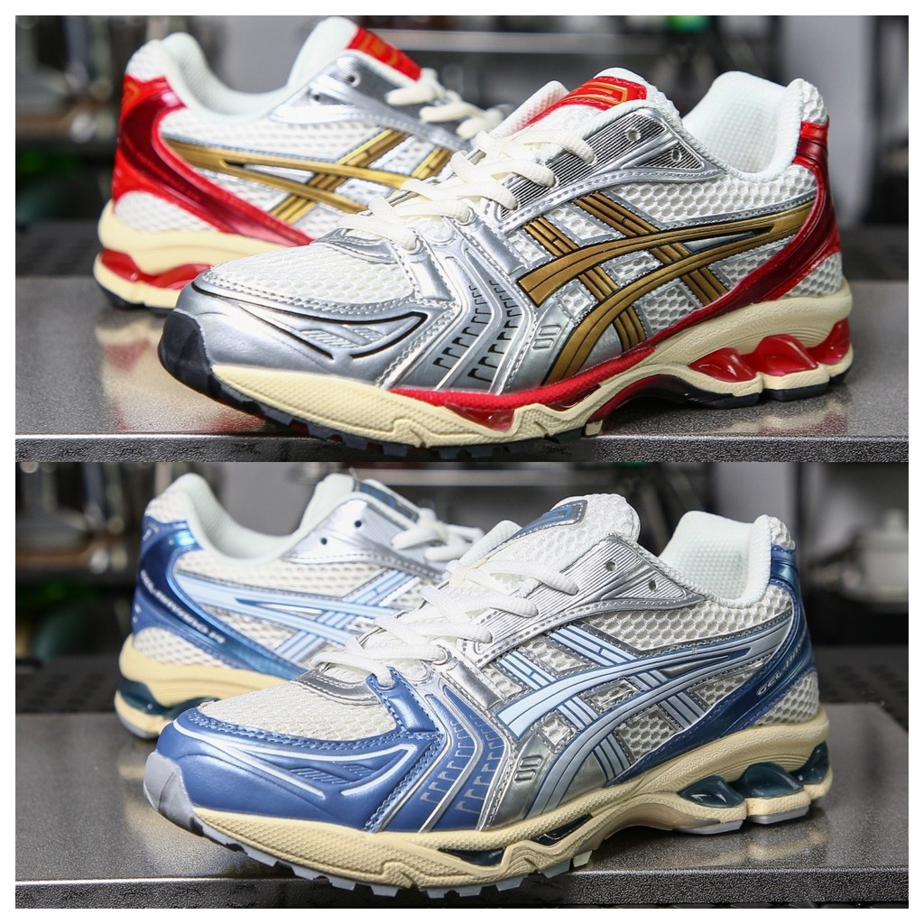 AS-GEL-KAYANO 14 รองเท้าวิ่งแข่งดูดซับแรงกระแทกรองเท้ากีฬาแฟชั่นและทนทานสําหรับทั้งชายและหญิง XV3M O