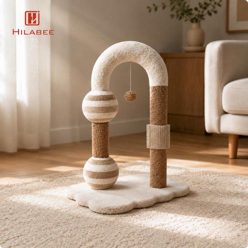 [UsusexaMY] Arched Cat Scratching Post Interactive Cat Scratching เฟอร์นิเจอร์สัตว์โค้ง