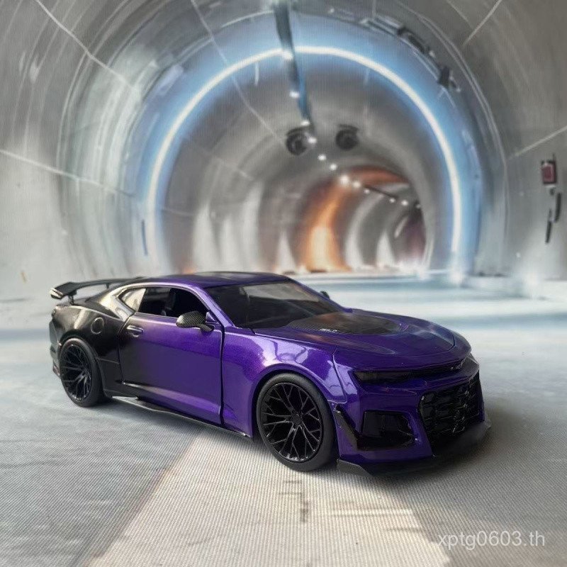 พร้อมสต็อก JADA JADA CHEVROLET CAMARO ZL1 1LE สีม่วงรุ่นรถคอลเลกชันรูปตกแต่ง