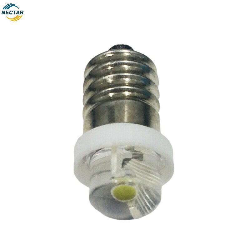 TAR 3/4.5/6V 0.5W ไฟฉายไฟฉาย 6000K สีขาว LED E10 Soet เปลี่ยนหลอดไฟสําหรับไฟฉายไฟฉายหลอดไฟ LED N