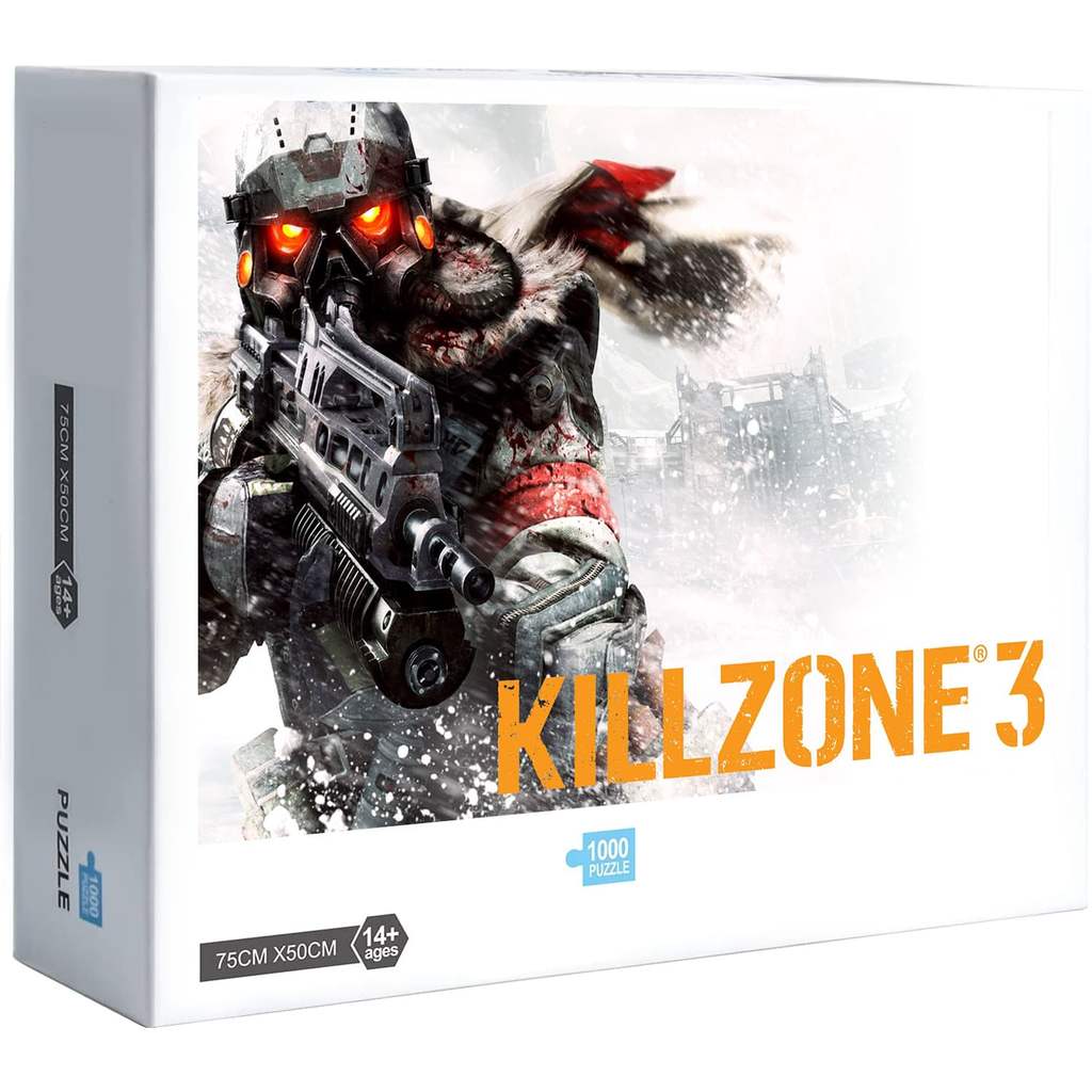 เกม Killzone 3 จิ๊กซอว์ Helghast 300 500 1000 ชิ้นตกแต่งบ้านคลาสสิกทหารตาแดงระดับหิมะ