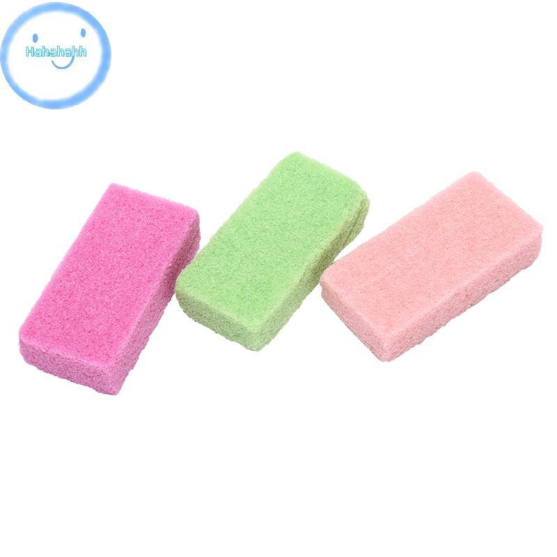 Haha หินภูเขาไฟฟองน้ํา Exfoliate Foot Care ลบ Hard Dead Skin Feet Rasp TH