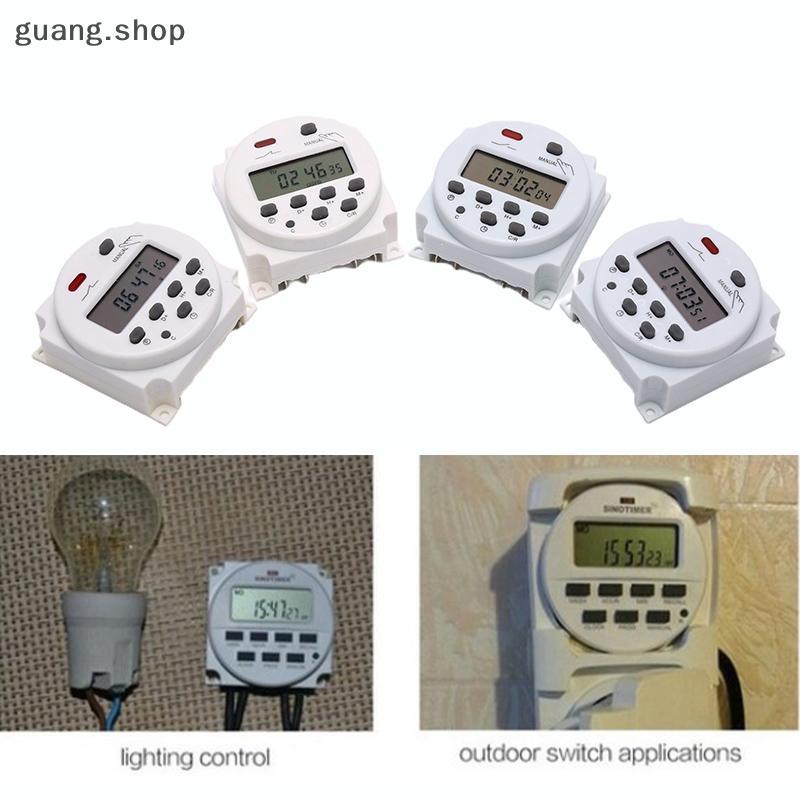 รีเลย์สวิตช์จับเวลาไฟ LCD ดิจิตอล CN101A 12V 24V 110V 240V