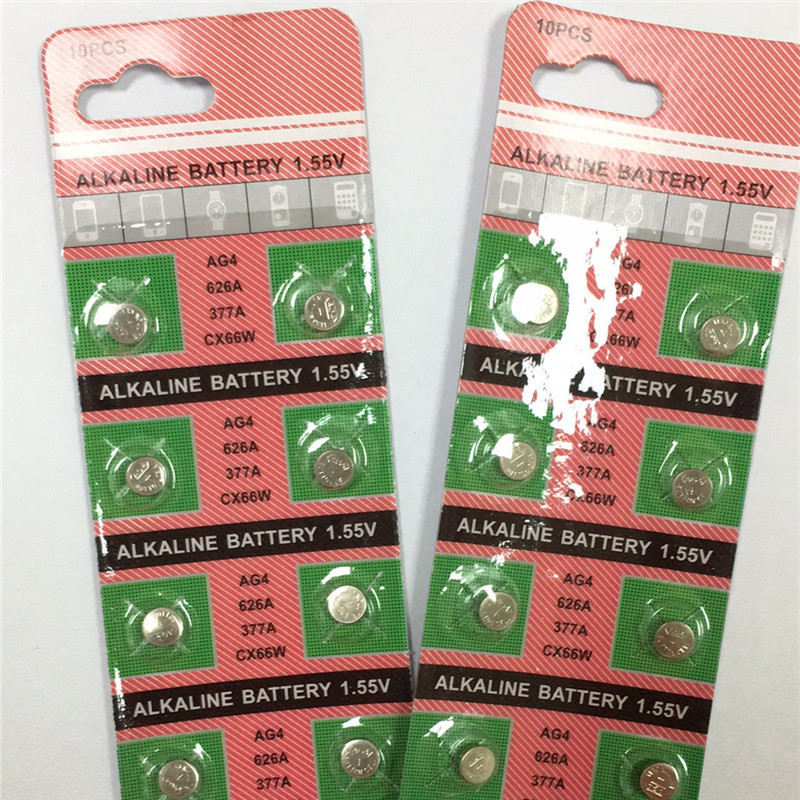 ถ่าน AG4 LR626 SR626SW 377A LR66 นาฬิกาควอทซ์

