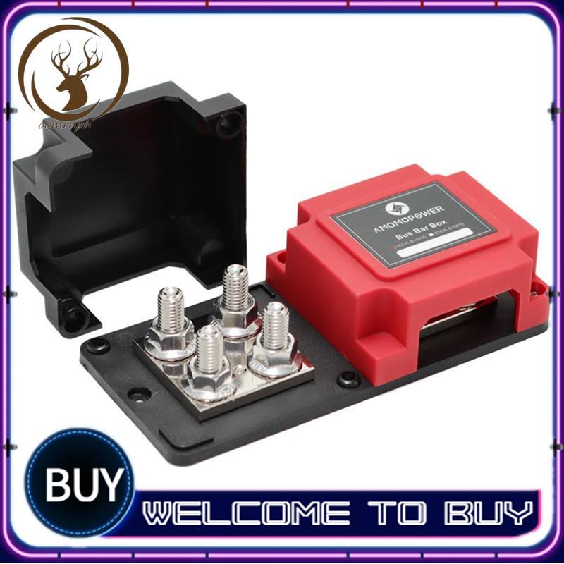 400A Bus Bar DC 48V 8X 3/8 "โพสต์ Power Distribution Block สําหรับรถยนต์ RV รถบรรทุกพลังงานแสงอาทิตย